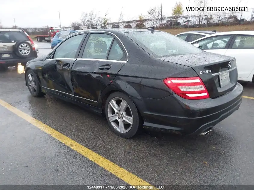 WDDGF8BB9CA686831 2012 Mercedes-Benz C 300 4Matic