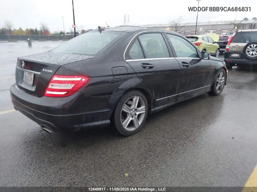 WDDGF8BB9CA686831 2012 Mercedes-Benz C 300 4Matic