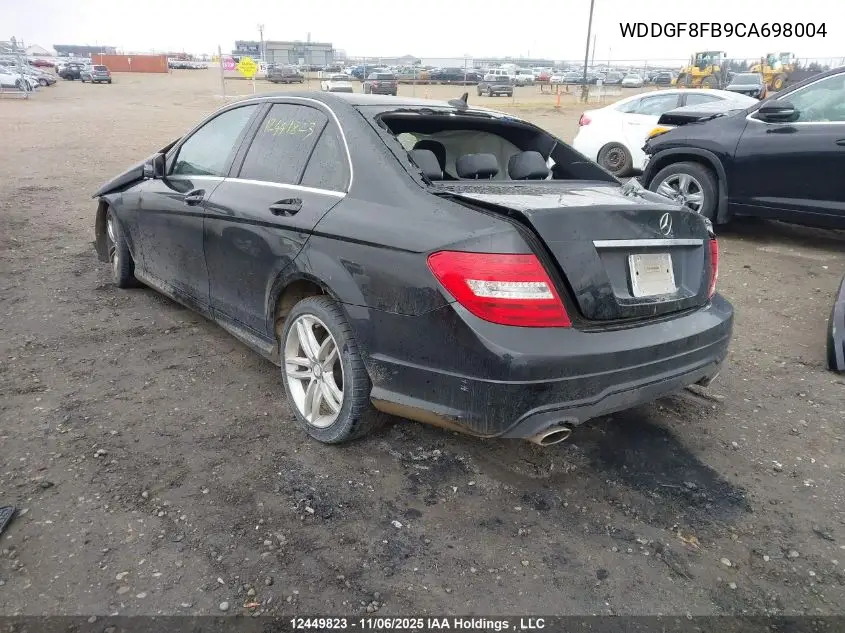 WDDGF8FB9CA698004 2012 Mercedes-Benz C 250 4Matic
