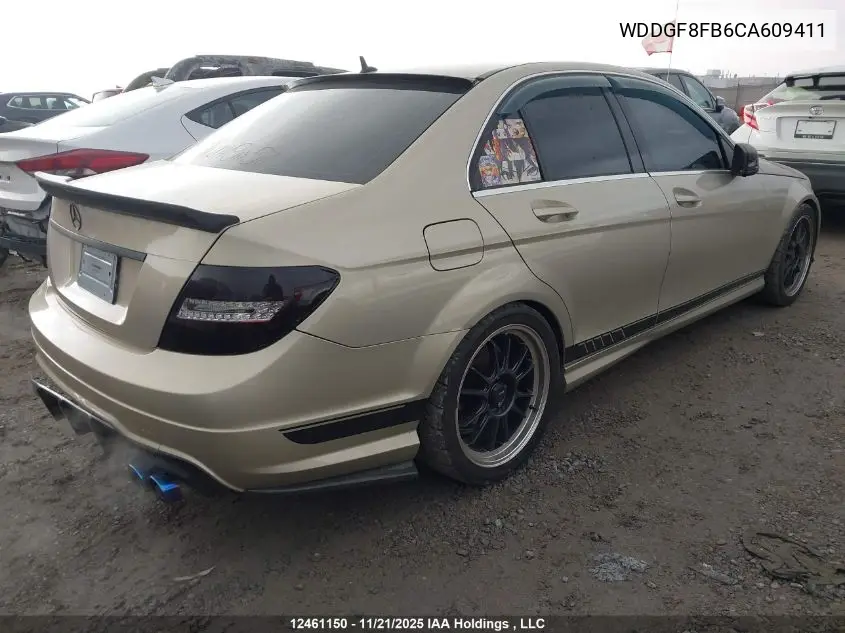 WDDGF8FB6CA609411 2012 Mercedes-Benz C 250 4Matic