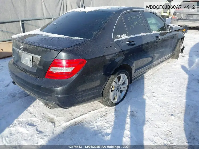 WDDGF8JB6CA714912 2012 Mercedes-Benz C 350 4Matic
