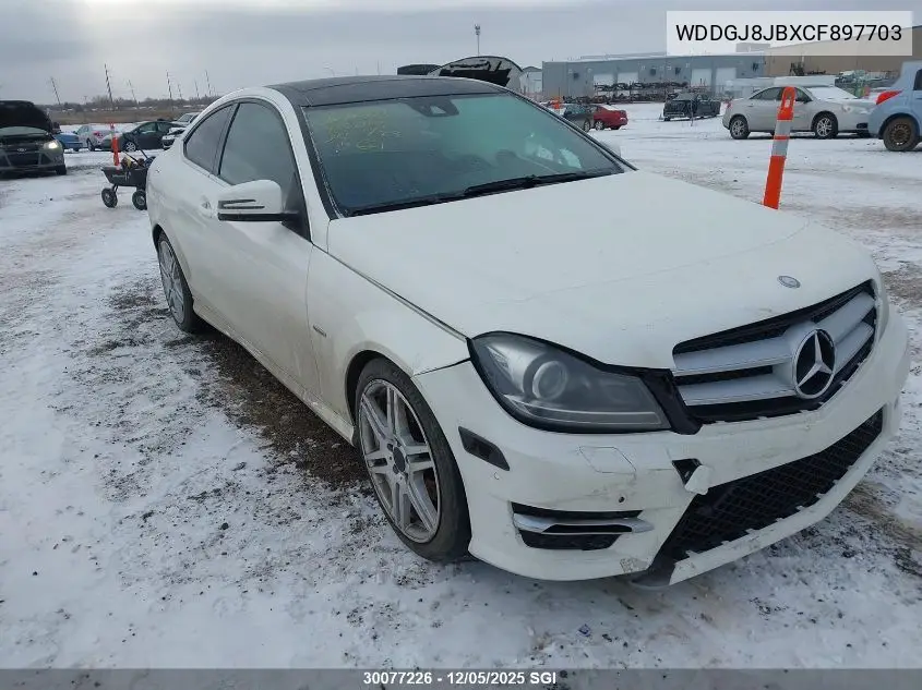 WDDGJ8JBXCF897703 2012 Mercedes-Benz C 350 4Matic