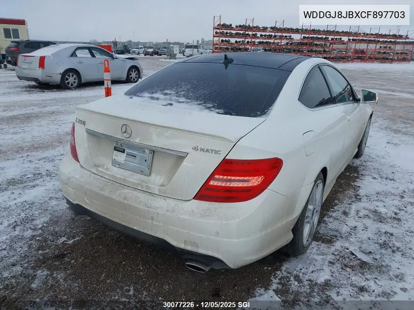 WDDGJ8JBXCF897703 2012 Mercedes-Benz C 350 4Matic