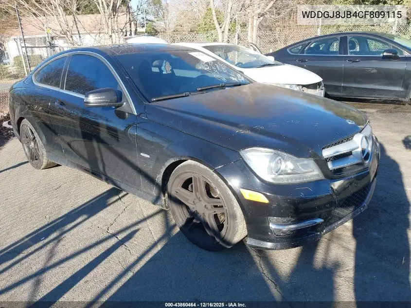 WDDGJ8JB4CF809115 2012 Mercedes-Benz C 350 Sport 4Matic