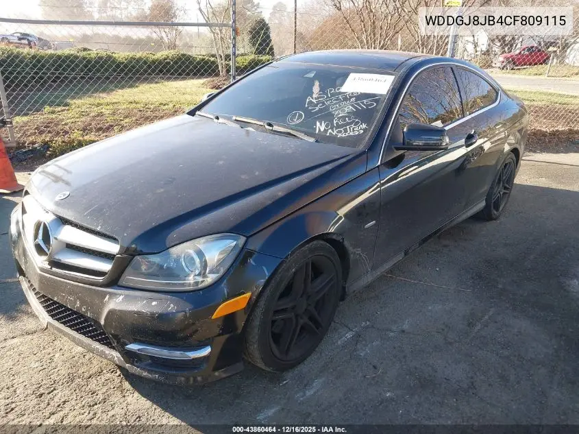 WDDGJ8JB4CF809115 2012 Mercedes-Benz C 350 Sport 4Matic