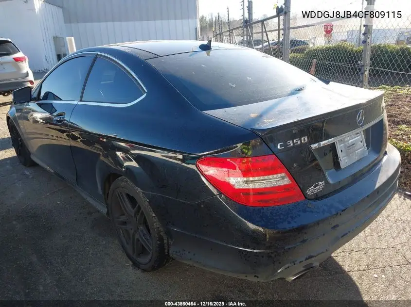 WDDGJ8JB4CF809115 2012 Mercedes-Benz C 350 Sport 4Matic