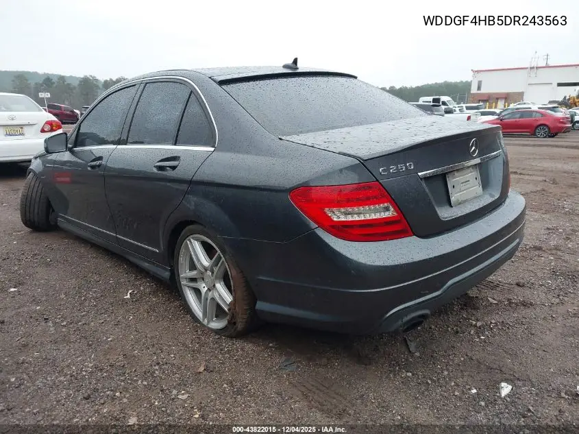 WDDGF4HB5DR243563 2013 Mercedes-Benz C 250 Sport