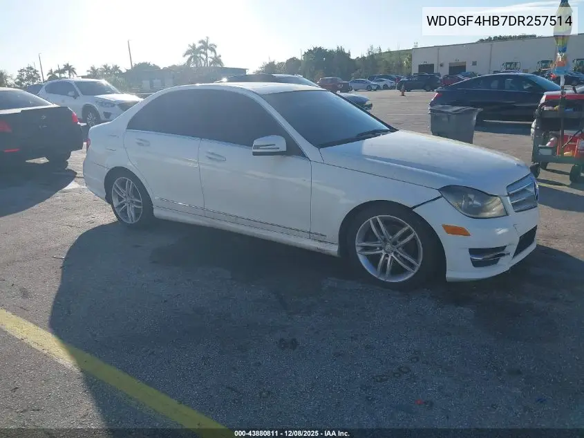 WDDGF4HB7DR257514 2013 Mercedes-Benz C 250 Sport