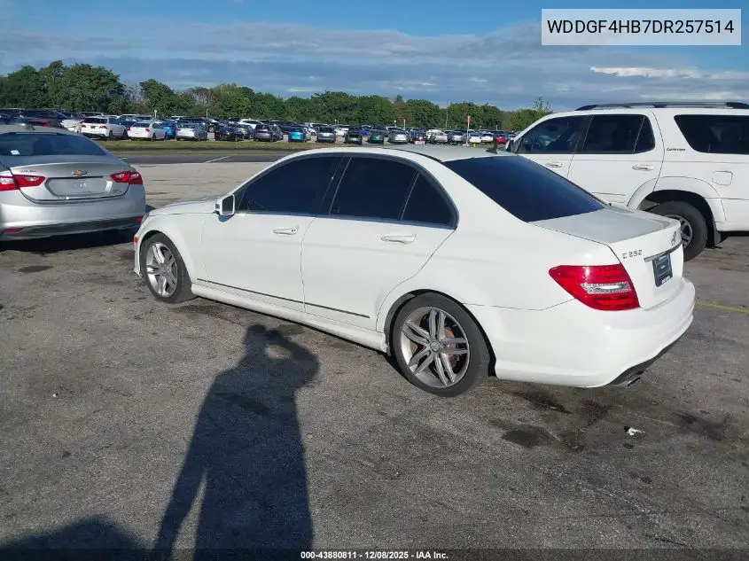 WDDGF4HB7DR257514 2013 Mercedes-Benz C 250 Sport