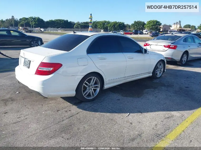WDDGF4HB7DR257514 2013 Mercedes-Benz C 250 Sport