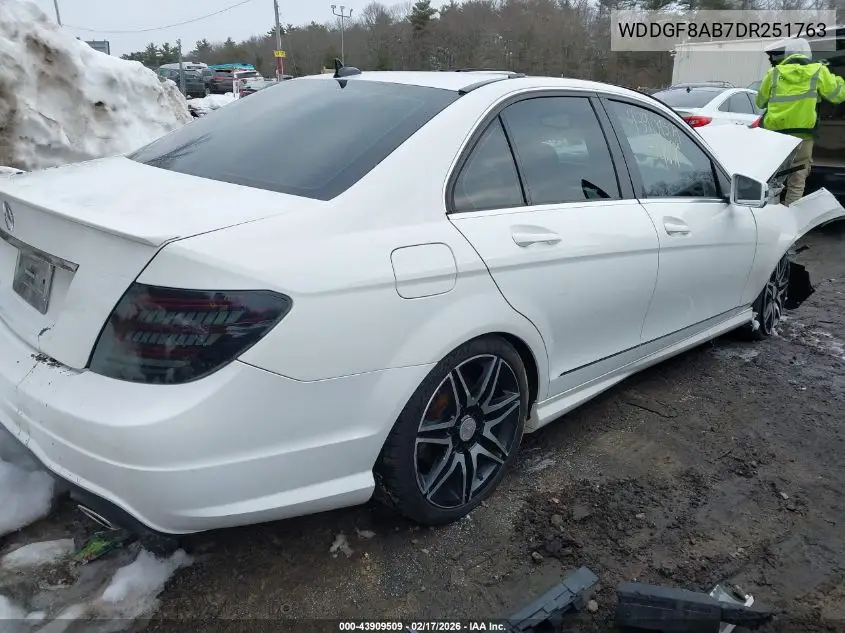 WDDGF8AB7DR251763 2013 Mercedes-Benz C 300