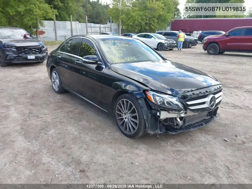 55SWF6GB7FU019835 2015 Mercedes-Benz C 400 4Matic