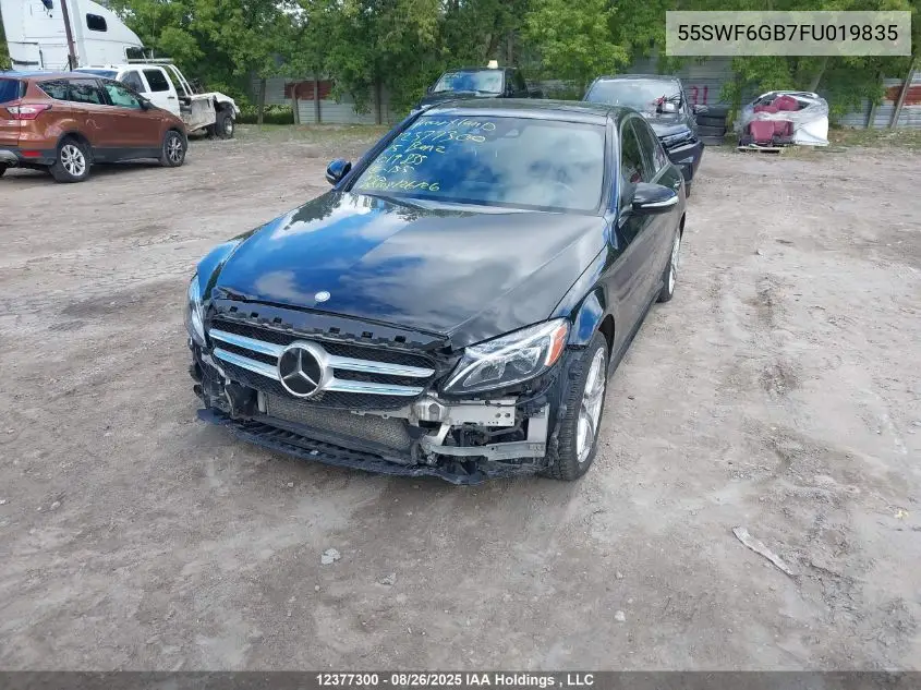 55SWF6GB7FU019835 2015 Mercedes-Benz C 400 4Matic