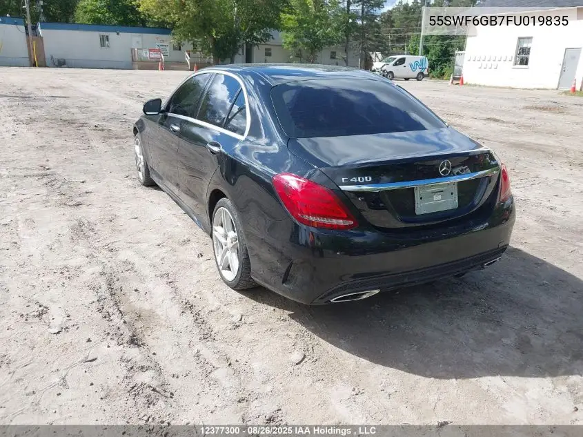 55SWF6GB7FU019835 2015 Mercedes-Benz C 400 4Matic
