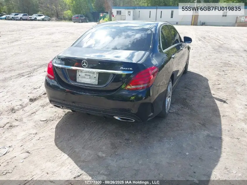 55SWF6GB7FU019835 2015 Mercedes-Benz C 400 4Matic