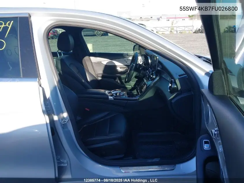 55SWF4KB7FU026800 2015 Mercedes-Benz C 300 4Matic