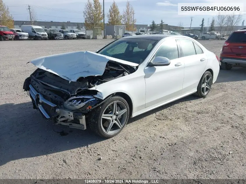 55SWF6GB4FU060696 2015 Mercedes-Benz C 400 4Matic