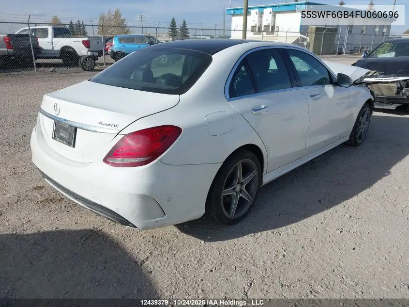 55SWF6GB4FU060696 2015 Mercedes-Benz C 400 4Matic