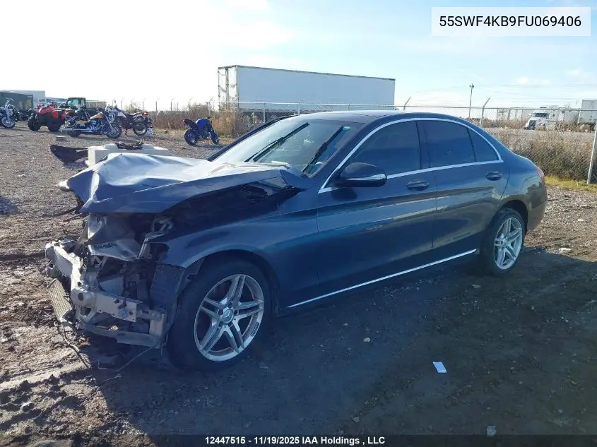 55SWF4KB9FU069406 2015 Mercedes-Benz C 300 4Matic