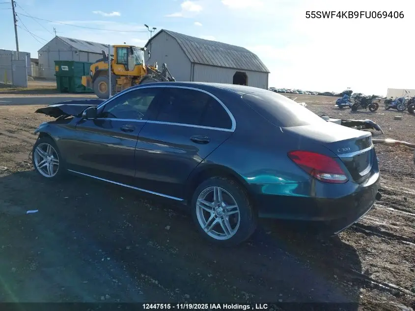 55SWF4KB9FU069406 2015 Mercedes-Benz C 300 4Matic