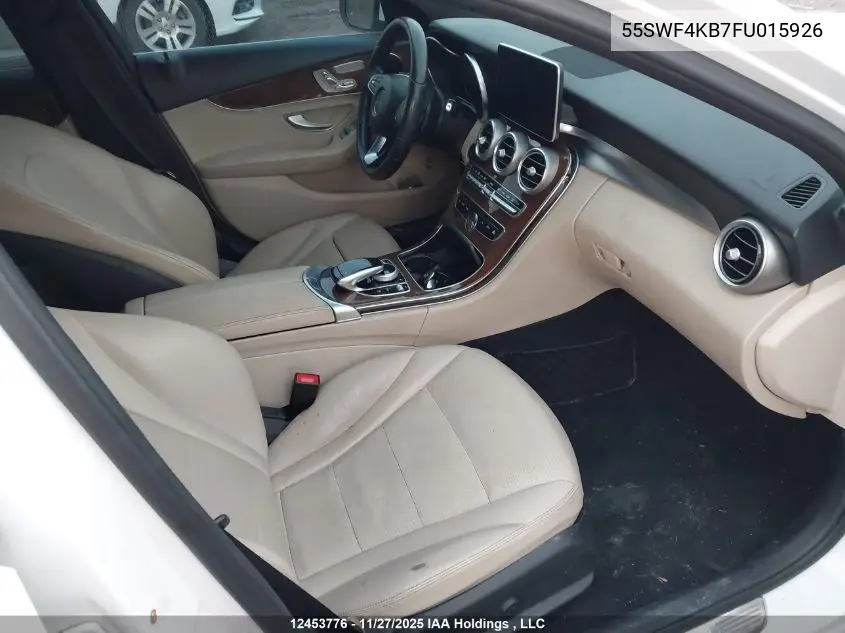 55SWF4KB7FU015926 2015 Mercedes-Benz C 300 4Matic