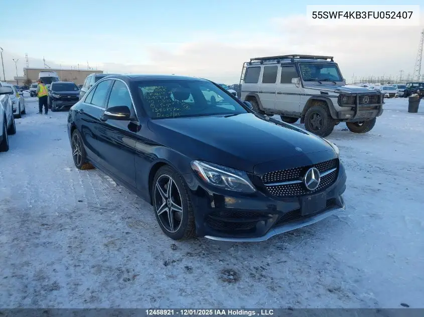 55SWF4KB3FU052407 2015 Mercedes-Benz C 300 4Matic