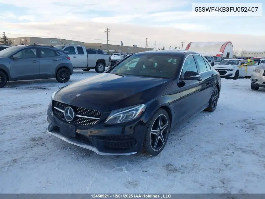 55SWF4KB3FU052407 2015 Mercedes-Benz C 300 4Matic