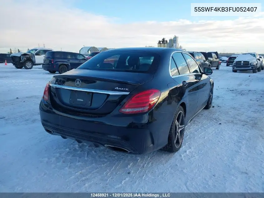 55SWF4KB3FU052407 2015 Mercedes-Benz C 300 4Matic