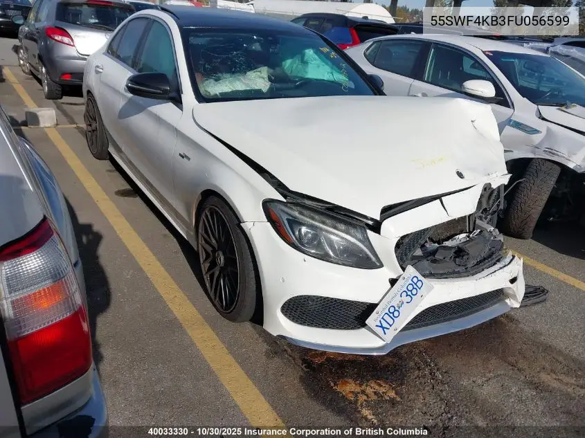 55SWF4KB3FU056599 2015 Mercedes-Benz C 300 4Matic