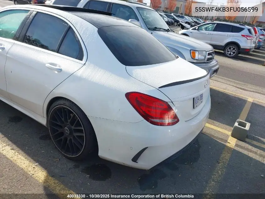 55SWF4KB3FU056599 2015 Mercedes-Benz C 300 4Matic