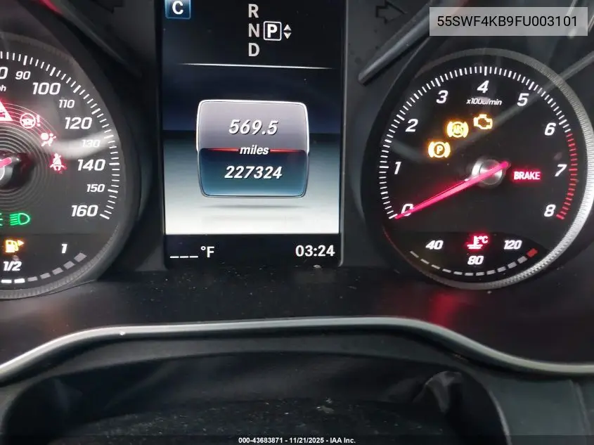 55SWF4KB9FU003101 2015 Mercedes-Benz C 300 Sport 4Matic