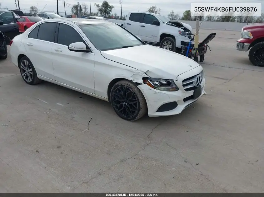 55SWF4KB6FU039876 2015 Mercedes-Benz C 300 4Matic