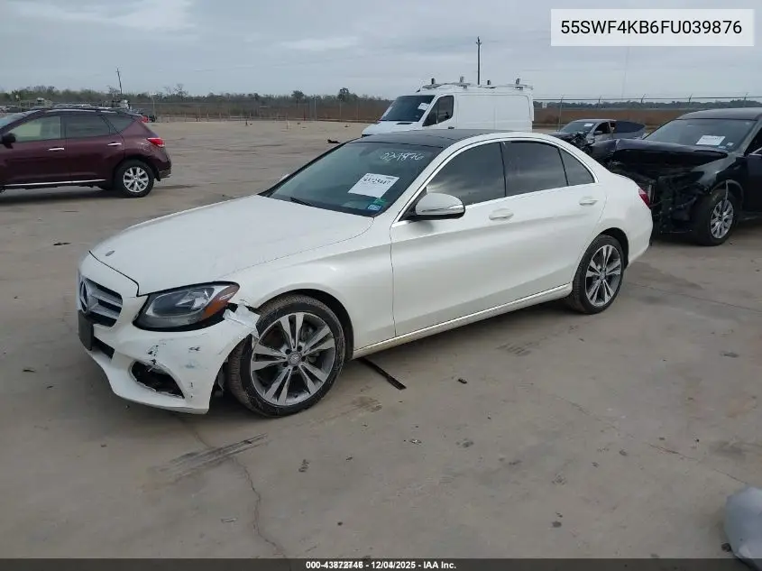 55SWF4KB6FU039876 2015 Mercedes-Benz C 300 4Matic