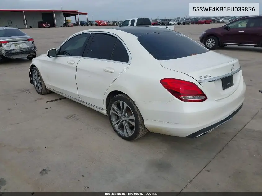 55SWF4KB6FU039876 2015 Mercedes-Benz C 300 4Matic