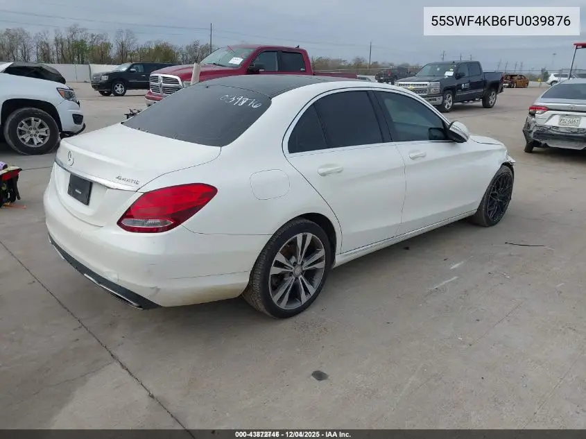 55SWF4KB6FU039876 2015 Mercedes-Benz C 300 4Matic
