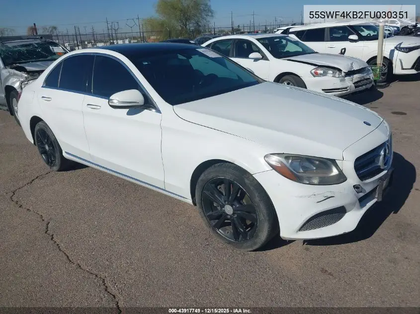 55SWF4KB2FU030351 2015 Mercedes-Benz C 300 4Matic/Luxury 4Matic/Sport 4Matic