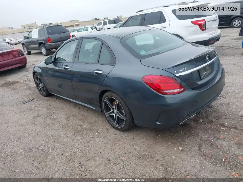 55SWF4KBXGU141926 2016 Mercedes-Benz C 300 Sport 4Matic