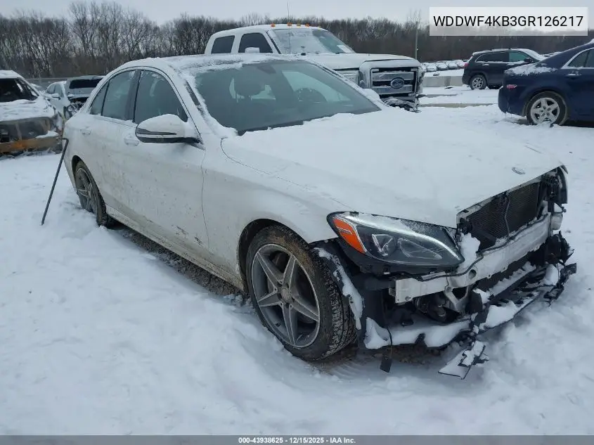 WDDWF4KB3GR126217 2016 Mercedes-Benz C 300 Sport 4Matic
