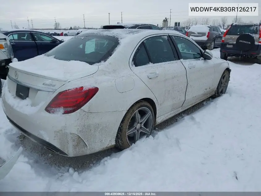 WDDWF4KB3GR126217 2016 Mercedes-Benz C 300 Sport 4Matic