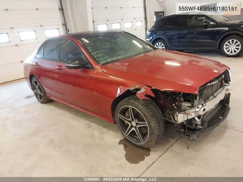 55SWF4KB5HU180151 2017 Mercedes-Benz C 300 4Matic