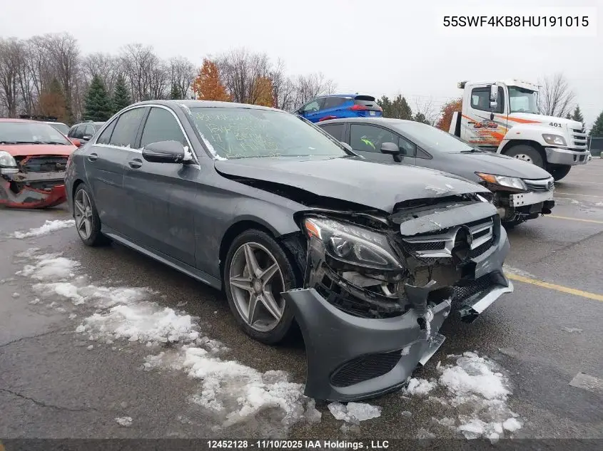 55SWF4KB8HU191015 2017 Mercedes-Benz C 300 4Matic