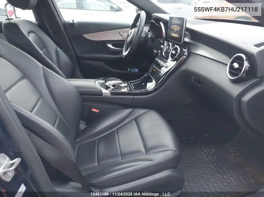 55SWF4KB7HU217118 2017 Mercedes-Benz C 300 4Matic