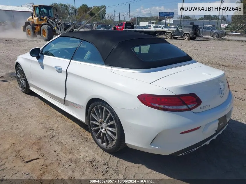 WDDWK4JB1HF492645 2017 Mercedes-Benz C 300