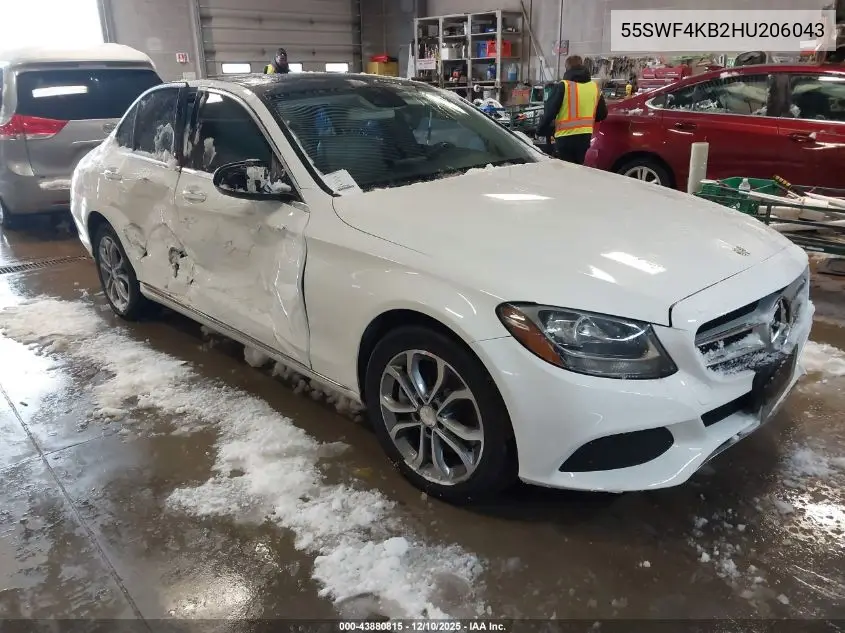 55SWF4KB2HU206043 2017 Mercedes-Benz C 300 4Matic