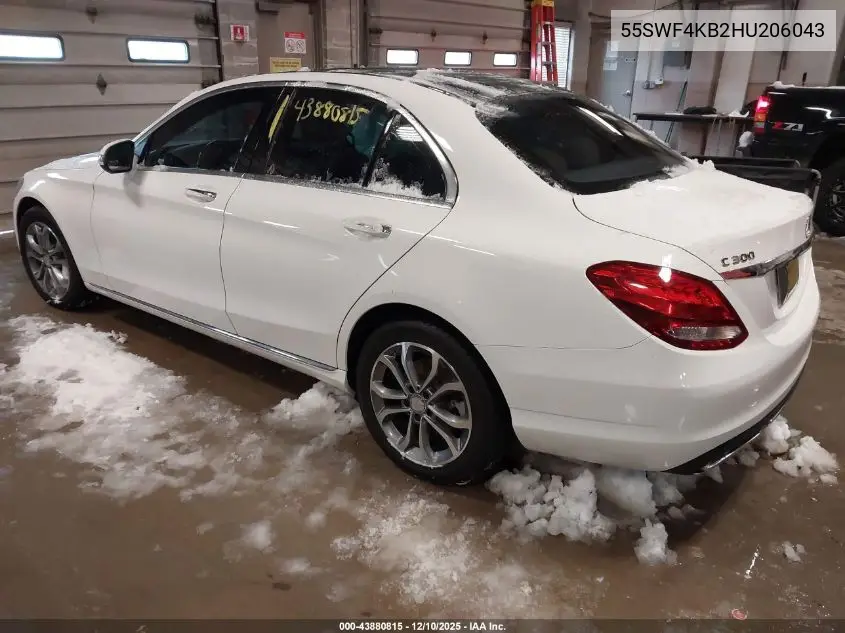 55SWF4KB2HU206043 2017 Mercedes-Benz C 300 4Matic