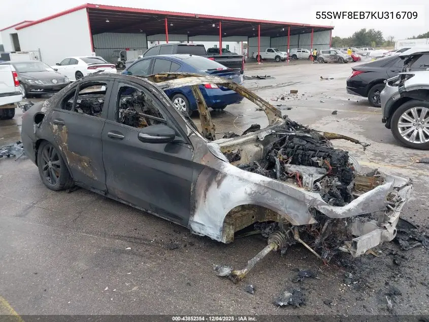 55SWF8EB7KU316709 2019 Mercedes-Benz C 300 4Matic