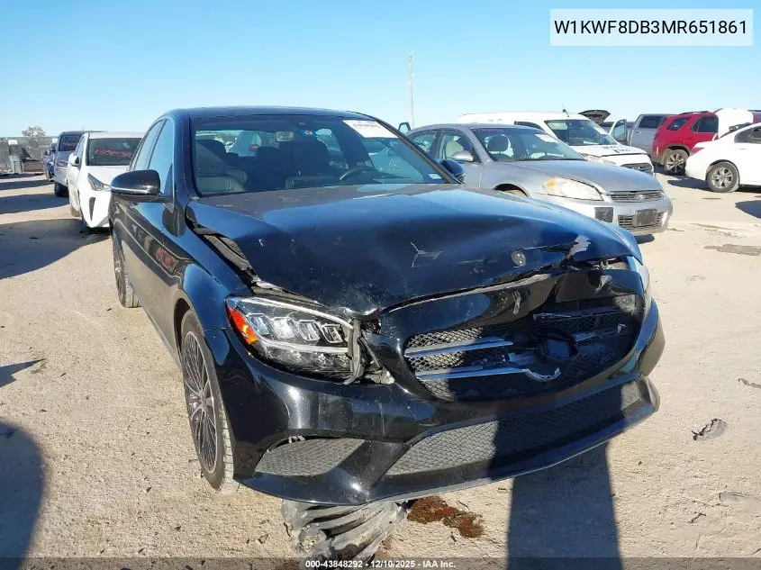 W1KWF8DB3MR651861 2021 Mercedes-Benz C 300 Sedan