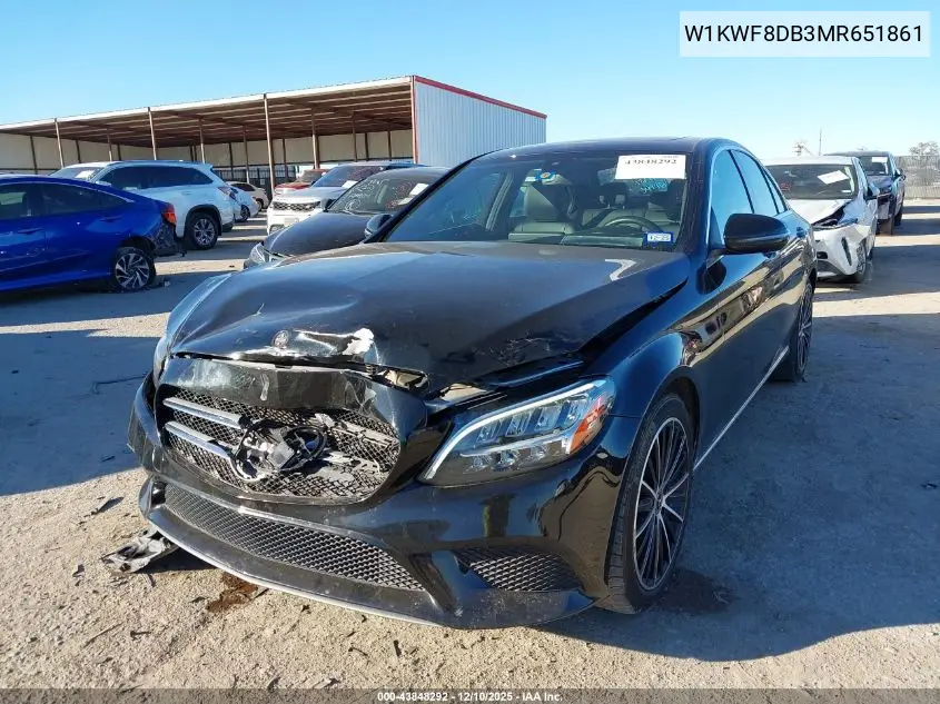 W1KWF8DB3MR651861 2021 Mercedes-Benz C 300 Sedan