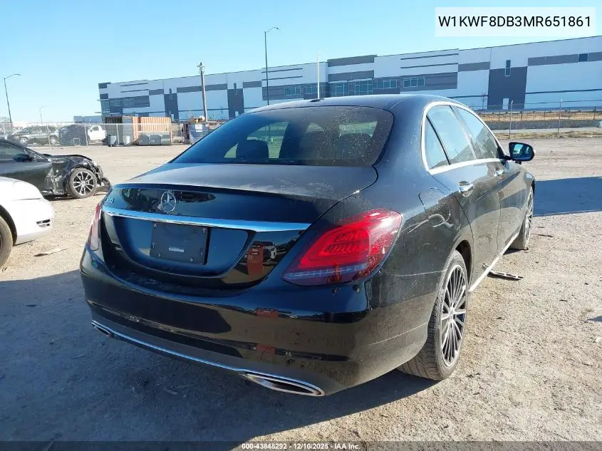 W1KWF8DB3MR651861 2021 Mercedes-Benz C 300 Sedan