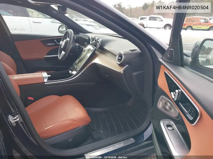 W1KAF4HB4NR020504 2022 Mercedes-Benz C 300 4Matic